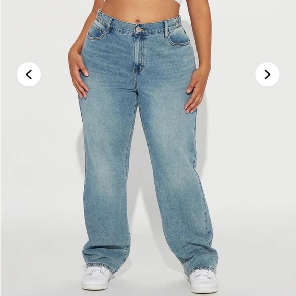 Fashion Nova Denim - Fashion Nova Light Blue Straight Leg Jeans
